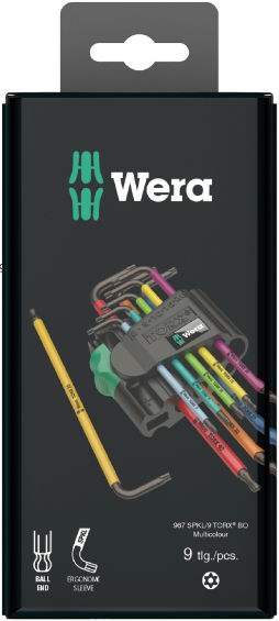 Wera 05024170001 L-Key 967 SL with Holding Function TX 8x76mm Silver