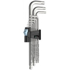 Wera 9 Piece Hex-Plus Stainless Key Set 3950 Ball End,  Metric