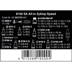 Wera 8100 SA  Zyklop All-in 1/4' Ratchet Set