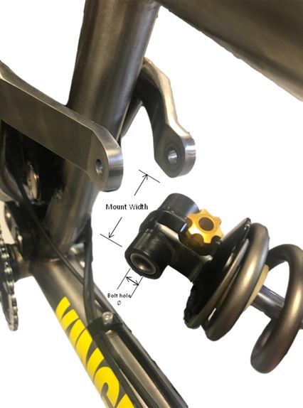 mountain bike rear shock mounting hardware